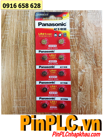 COMBO 1vỉ 10viên Pin cúc áo 1.5v alkaline Panasonic LR41 AG3 192 _Giá chỉ 69.000/ Vỉ 10viên